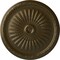 Ekena Millwork Juniper Ceiling Medallion (Fits Canopies up to 7"), Hand-Painted Brass, 36"OD x 1 1/2"P CM36JUBRS - alternate 1